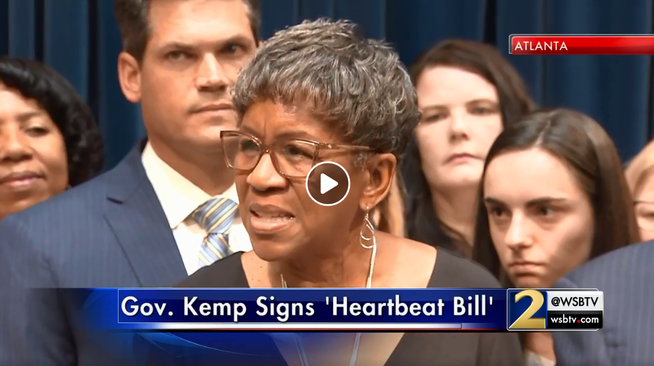 Catherine Davis speaks at Signing of Georgia Heartbeat Bill